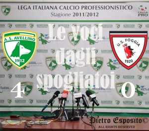 Avellino-Foggia 4-0: Le voci dagli spogliatoi