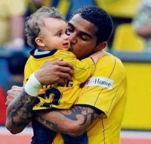 Boateng e suo figlio Jermaine
