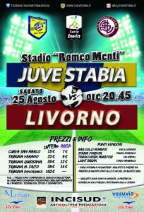 Ecco i prezzi dei tagliandi d'ingresso per Juve Stabia - Livorno (fonte:ssjuvestabia.it)