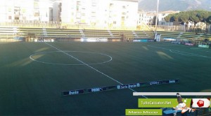 panoramica del 'Menti' nel pre-gara (Mario Miccio/TuttoCalciatori)