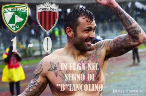 L'Avellino batte per 1-0 la Nocerina nel derby. Basta un goal del Pitone a lanciare in fuga i lupi...una fuga nel segno di "B"iancolino!