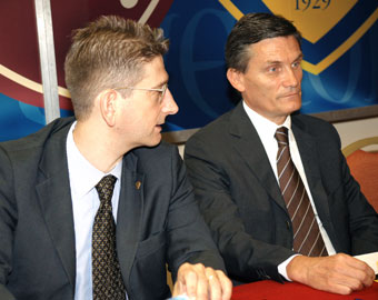 Campedelli (presidente) e Sartori (ds): ecco i veri protagonisti del Chievo Verona (foto della rete)