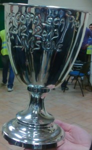 La Supercoppa Lega Pro 2 Divisione mostrata da un dirigente (Miccio/TuttoCalciatori)