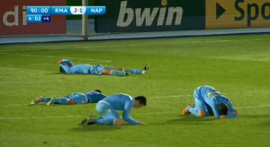 Lo sgomento dei partenopei a fine gara