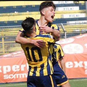 Tutta la gioia dei ragazzi della Primavera della SS Juve Stabia (foto dalla rete)