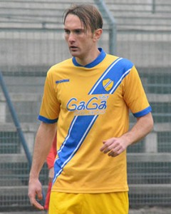 Christian Tiboni, attaccante della Pergolettese (foto dalla rete)