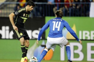 Paletta e Diego Costa (foto dalla rete)