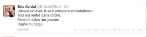 Il tweet di Abidal