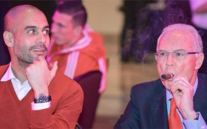 Guardiola vs Beckenbauer  (foto www.sport.es)