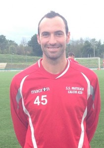 Andrea Staffolani, attaccante del Matelica (foto: ssmatelicacalcio.com)