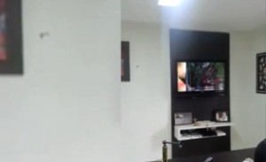 La tv rotta dal tifoso