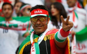 Un tifoso dell'Iran (foto dalla rete)