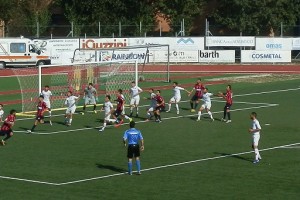 Una fase di Recanatese-Campobasso (foto usdrecanatese.wordpress.com)