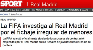 Giornale Sport dalla Spagna foto dal web