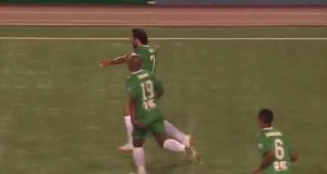 Raúl festeggia il suo primo gol coi Cosmos  (fonte www.libertaddigital.com)