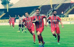 Rey Manaj esulta dopo un gol (foto dalla rete)