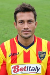 Inacio Pia', attaccante del Darfo Boario con la maglia del Lecce (foto dalla rete)