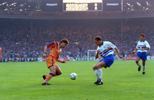 Vierchowod durante la Finale di Coppa dei Campioni del 1992 (fonte foto www.theguardian.com)