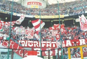 Tifosi perugini a San Siro