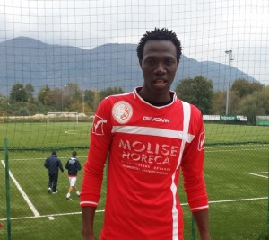 Sulayman Jallow, attaccante dell'Olympia Agnonese