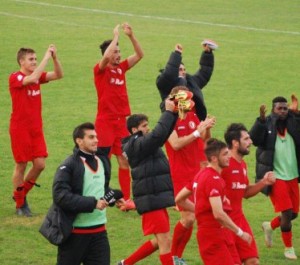 I giocatori del Campodarsego esultano a fine gara