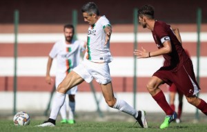 L'attaccante del Venezia Serafini, espulso a fine gara