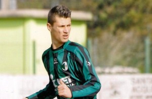 Lorenzo Borri con la maglia del Sangimignano (foto dalla rete)