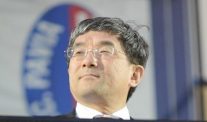 Mr Zhu, presidente del Pavia (foto: laprovinciapavese.gelocal.it)