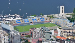 Lo stadio Sinigaglia di Como