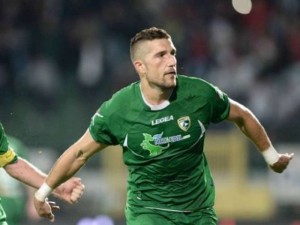 Galabinov in azione con la maglia dell'Avellino (foto della rete)